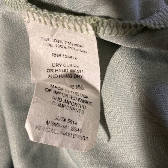 Show Me Your Mumu Kendall Maxi Dress in Silver Sage Crisp NWT Medium - Picture 7 of 8